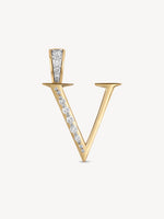 Diamond Initial Pendants