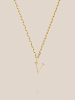Diamond Initial Pendants