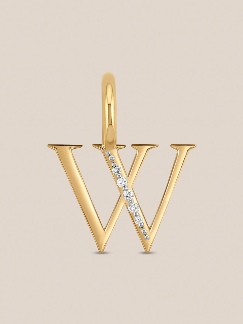 Diamond Initial Pendants