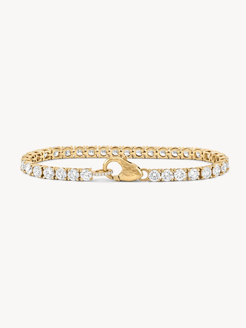 Lab-Grown Diamond Tennis Lock Bracelet