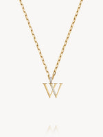 Diamond Initial Pendants