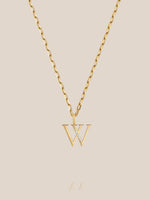 Diamond Initial Pendants