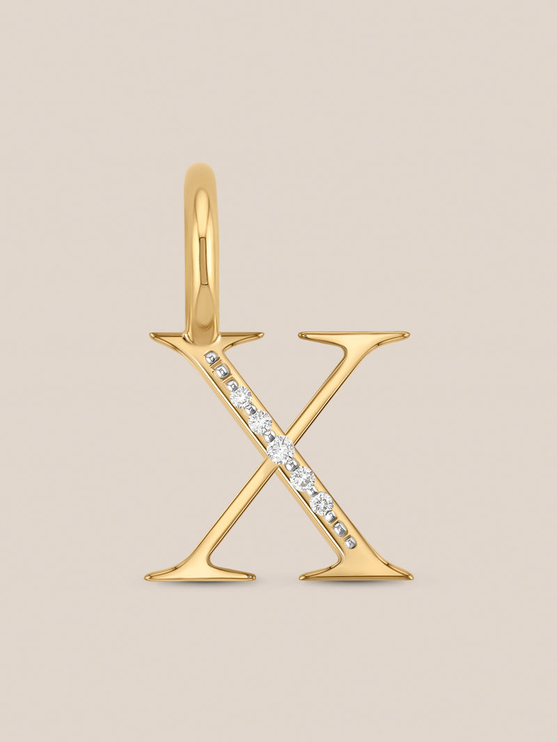 Diamond Initial Pendants