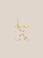 Diamond Initial Pendants