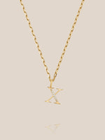 Diamond Initial Pendants