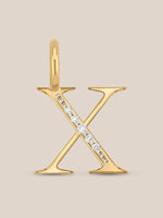 Diamond Initial Pendants