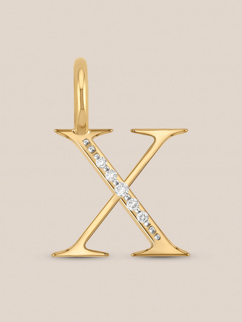 Diamond Initial Pendants