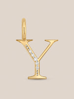 Diamond Initial Pendants