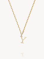Diamond Initial Pendants
