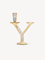 Diamond Initial Pendants