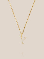 Diamond Initial Pendants