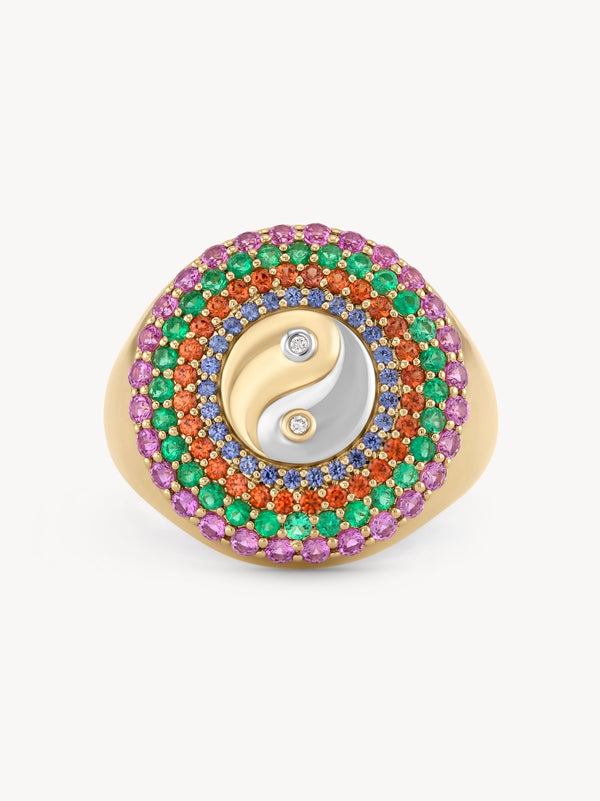 Yin Yang Signet Ring