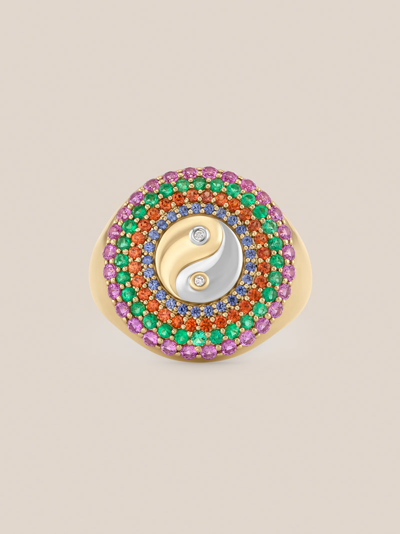 Yin Yang Signet Ring