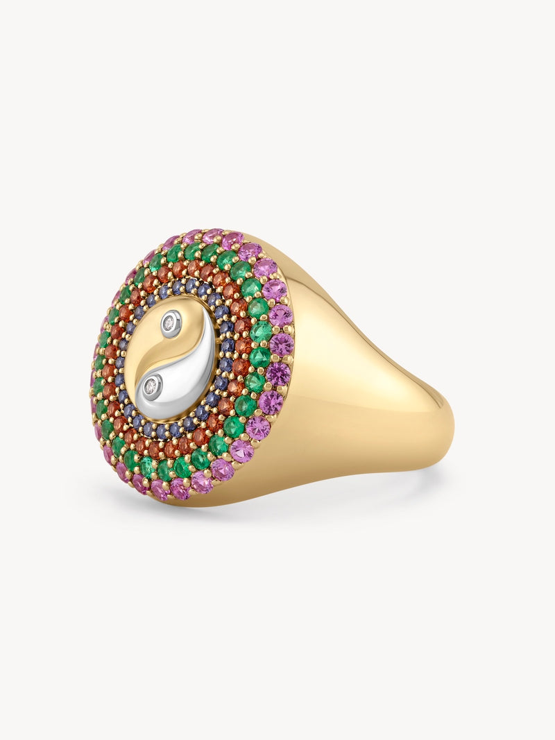 Yin Yang Signet Ring