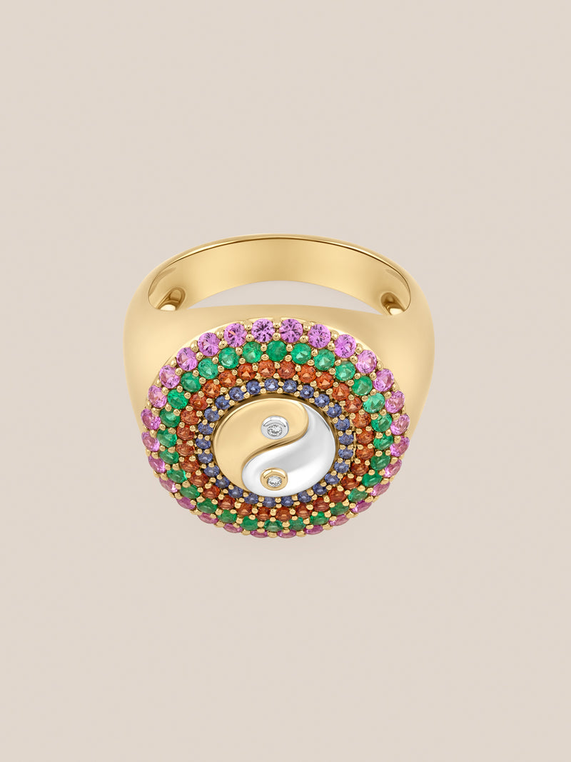 Yin Yang Signet Ring