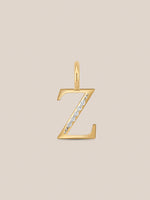 Diamond Initial Pendants