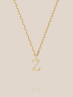 Diamond Initial Pendants