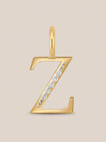 Diamond Initial Pendants