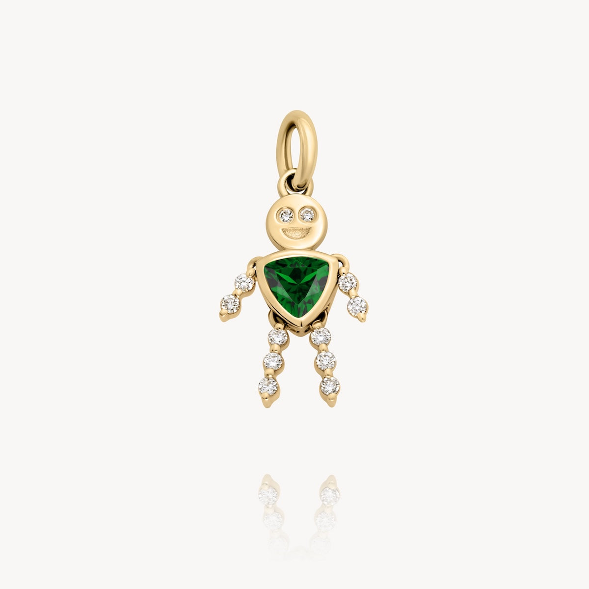 Kids Birthstone Charm Necklace in 14K Yellow Gold | Audry Rose
