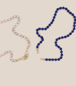 Beaded Double Lock Necklace