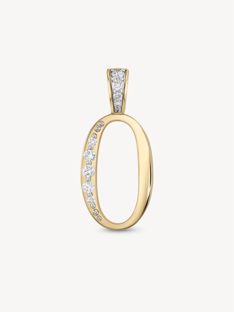 Diamond Number Pendants
