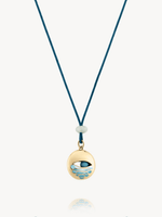 Enamel Swirl Eye Pendant