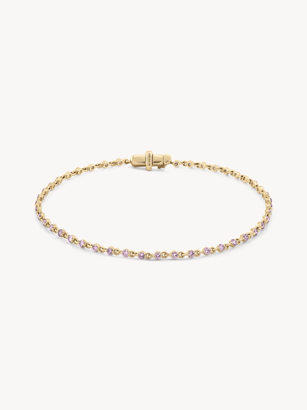 Wrapped in Pink Sapphires Bracelet