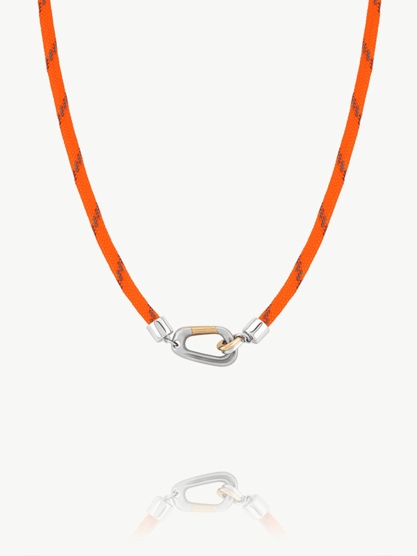 Two Toned Carabiner Necklace