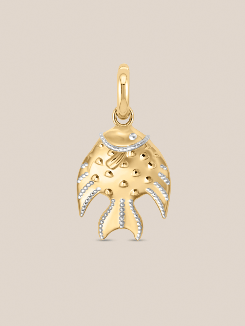 Golden Milgrain Charms