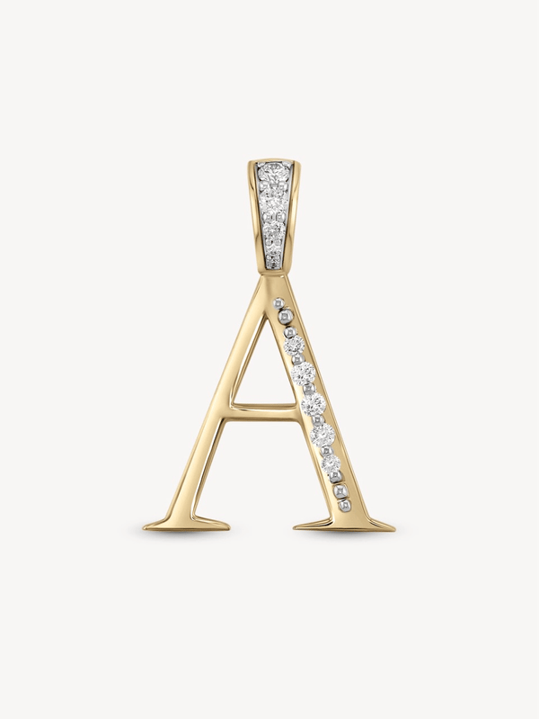 Diamond Initial Pendants