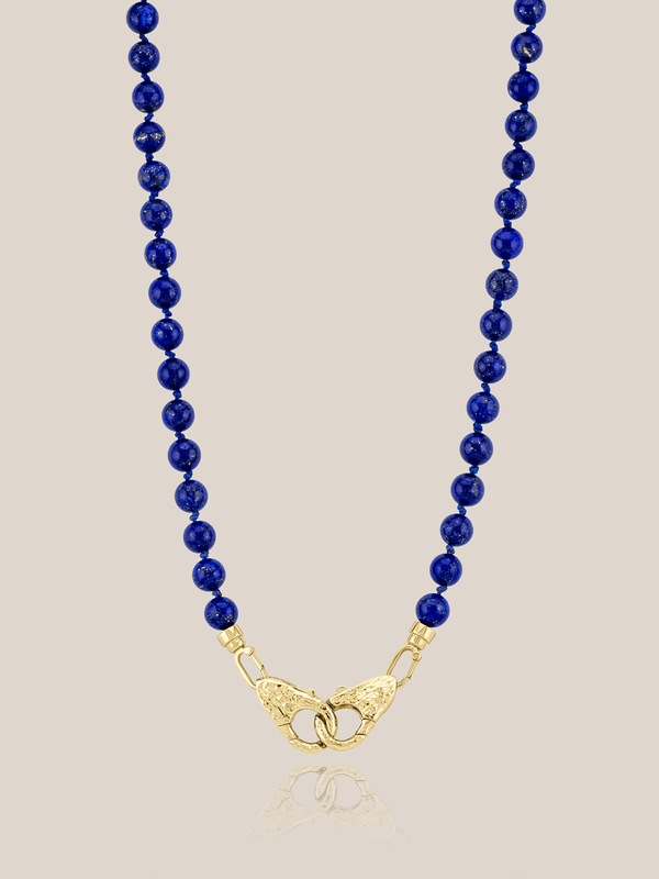 Beaded Double Lock Necklace