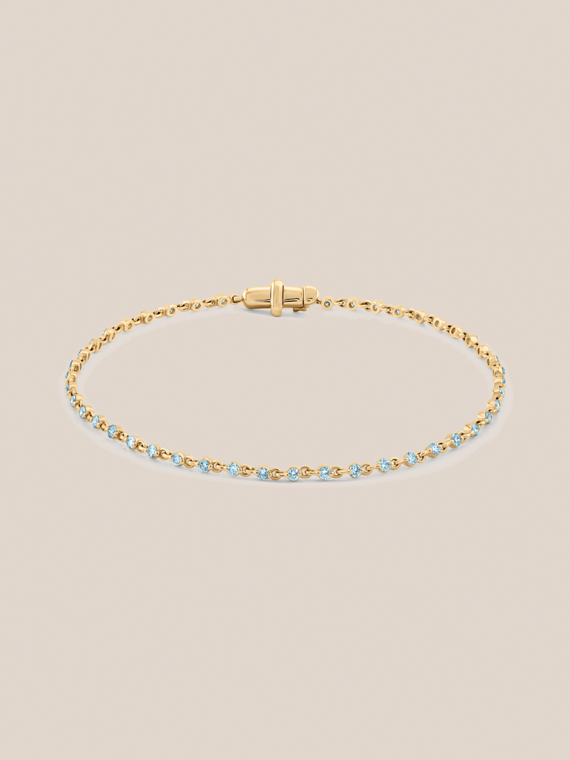 Wrapped in Aquamarines Bracelet