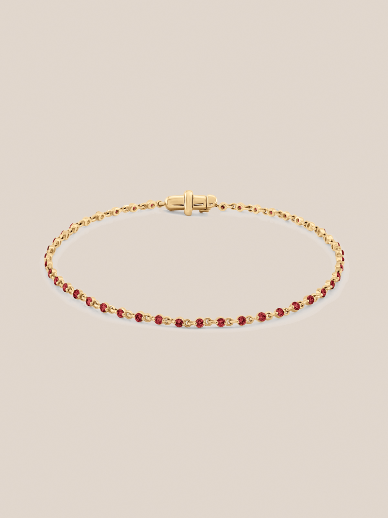 Wrapped in Rubies Bracelet