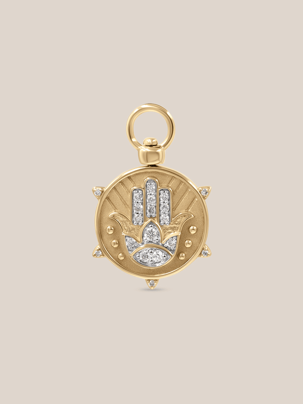 Hamsa and Evil Eye Double Sided Charm