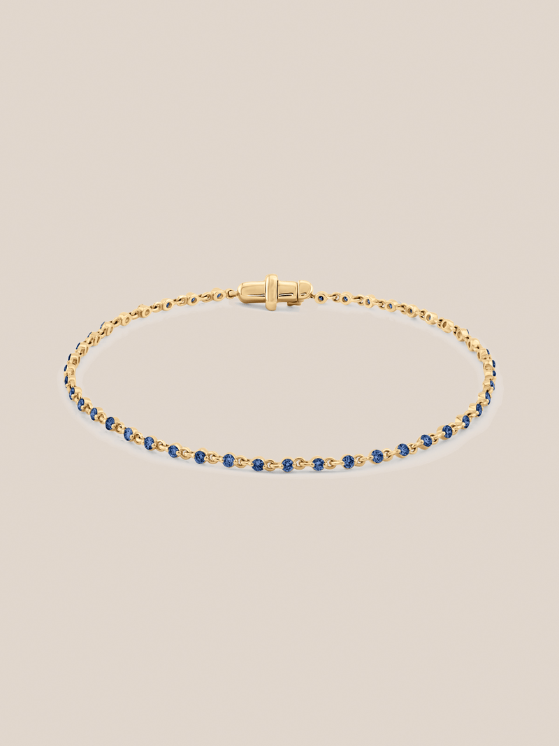 Wrapped in Blue Sapphires Bracelet