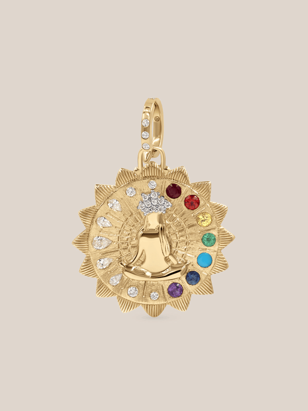Double Sided Spiritual Woman Mandala Pendant