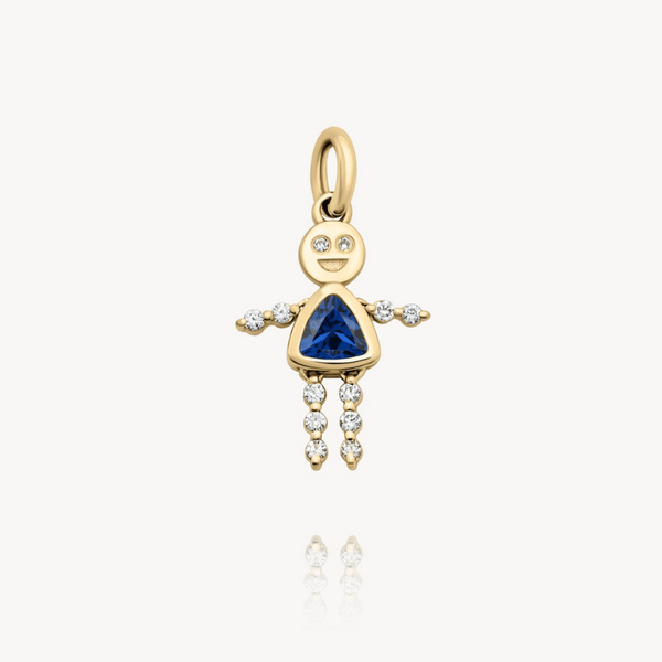 Sapphire Lulu & Lox Charm Necklace