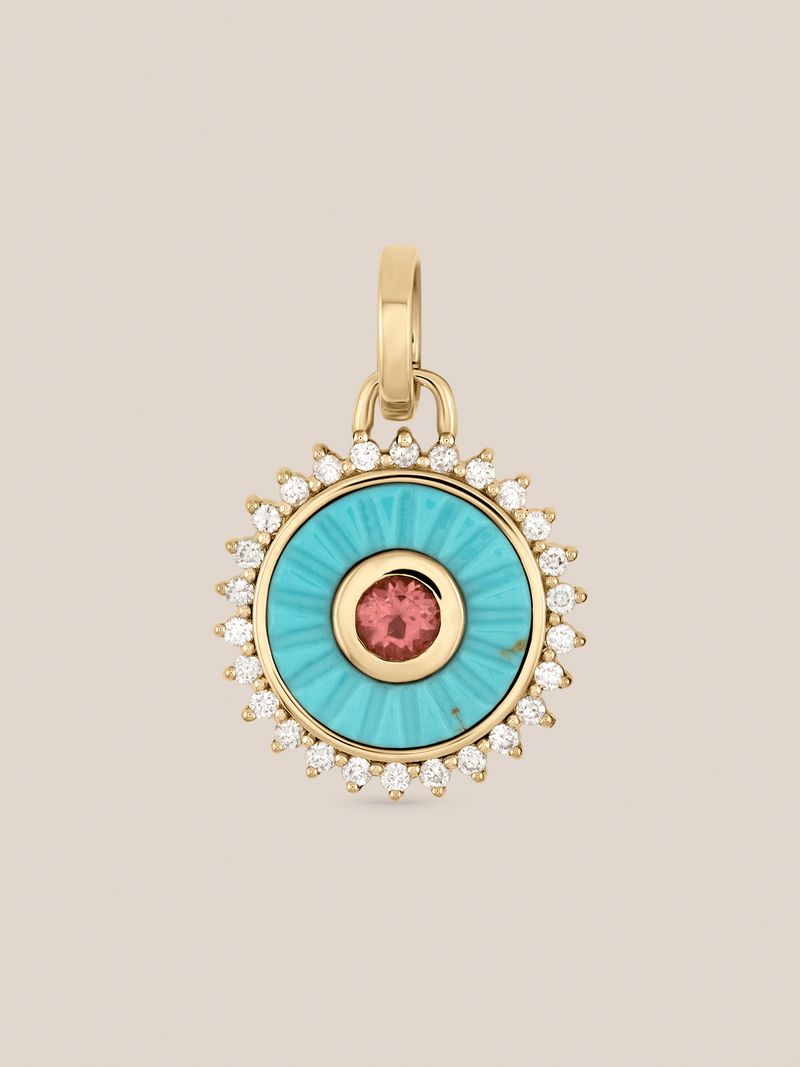 Mandala Turquoise Pendant