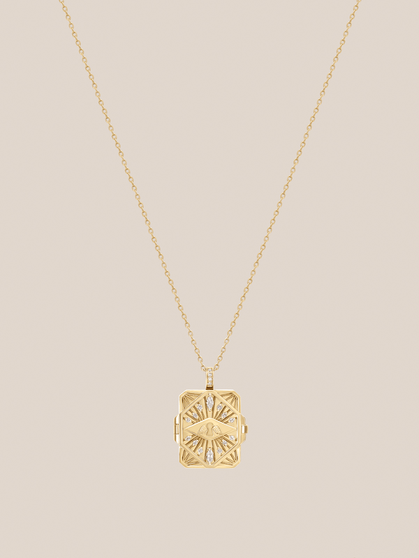 Diamonds and Key Dream Book Necklace