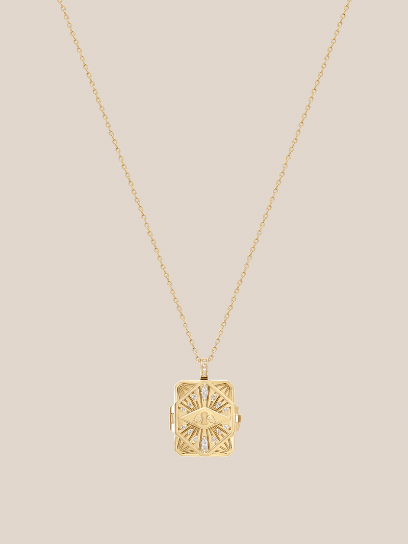 Diamonds and Key Dream Book Necklace