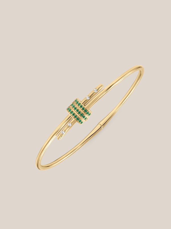 Gemstone Latch Bracelet