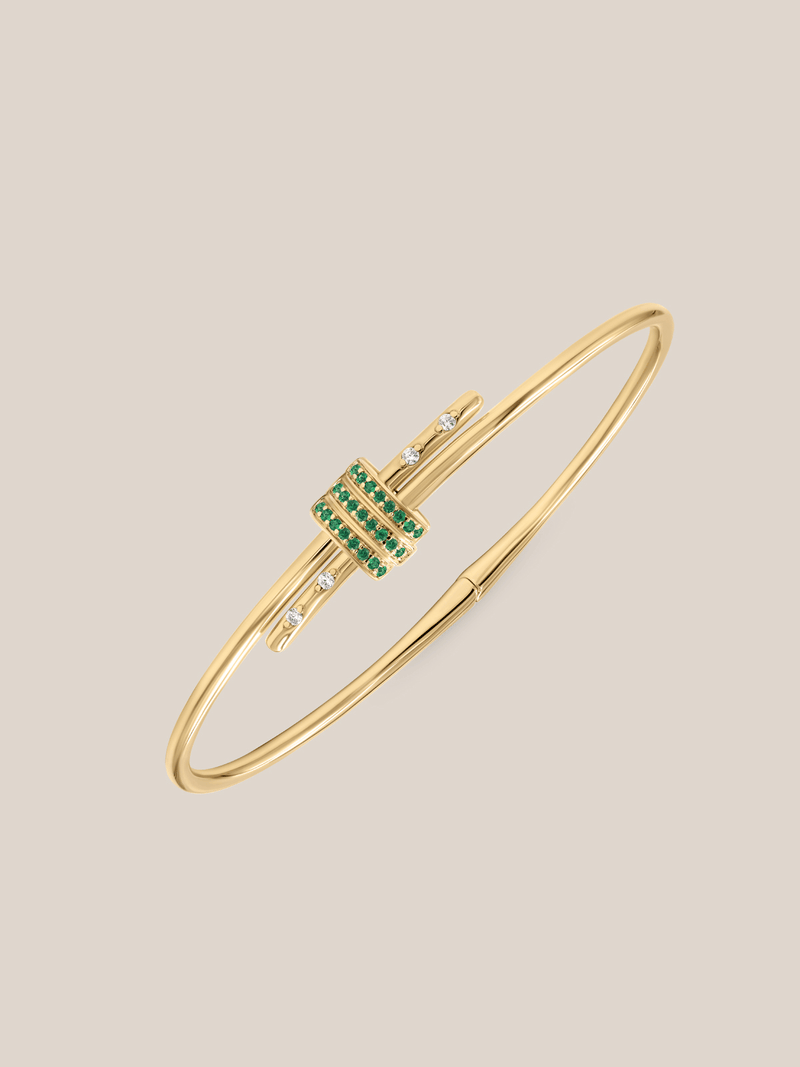 Gemstone Latch Bracelet