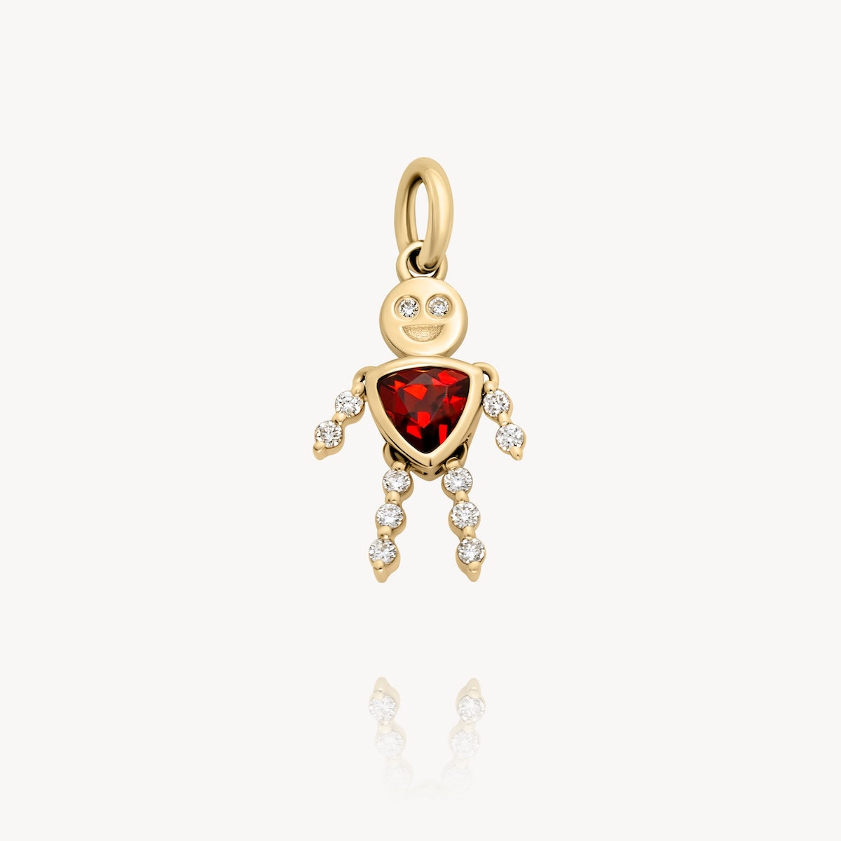 Kids Birthstone Charm Necklace in 14K Yellow Gold | Audry Rose