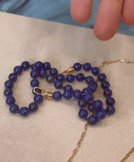 Beaded Double Lock Necklace