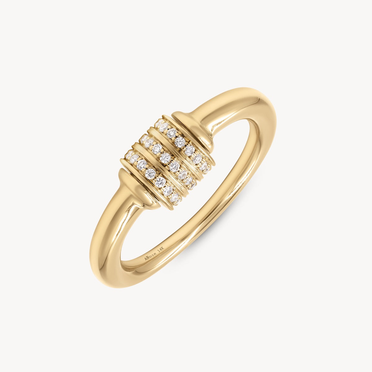 Diamond Spinning Fidget Ring 14K Gold | Audry Rose