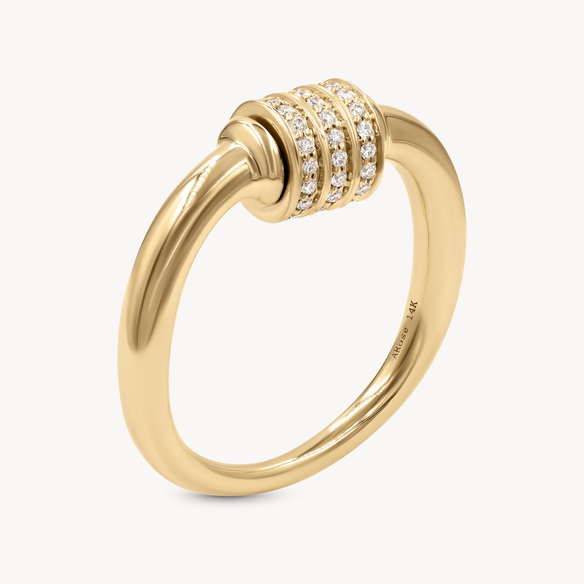 Diamond Spinning Fidget Ring 14K Gold | Audry Rose