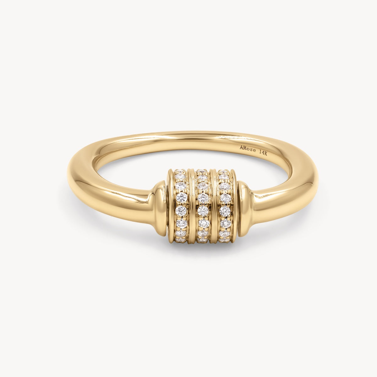Diamond Spinning Fidget Ring 14K Gold | Audry Rose