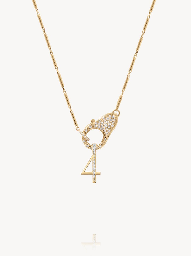 Diamond Number Pendants