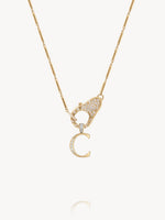 Diamond Initial Pendants
