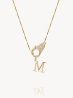 Diamond Initial Pendants